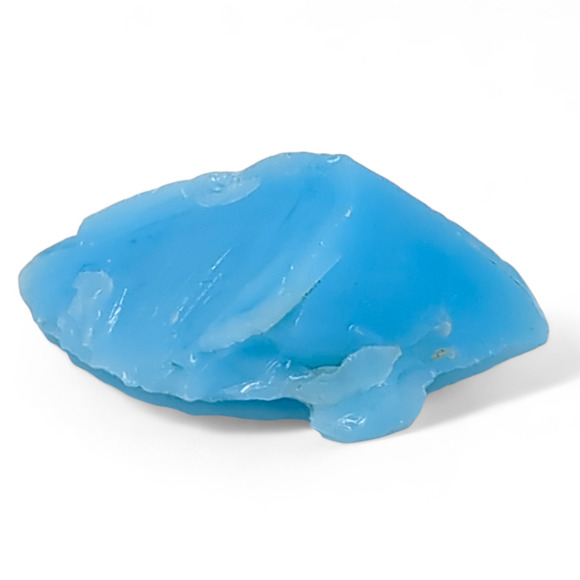 Satin Blue Art Glass Cullet Glowing Manganese #4GS36 - Picture 4 of 7